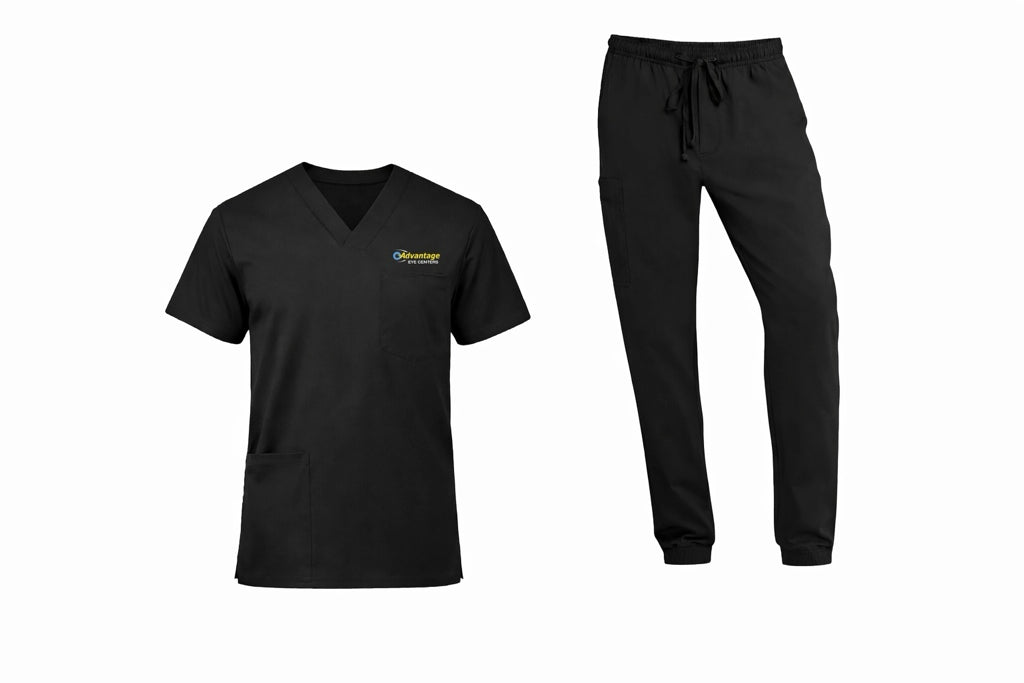 Mens Stretch Jogger Scrub Set