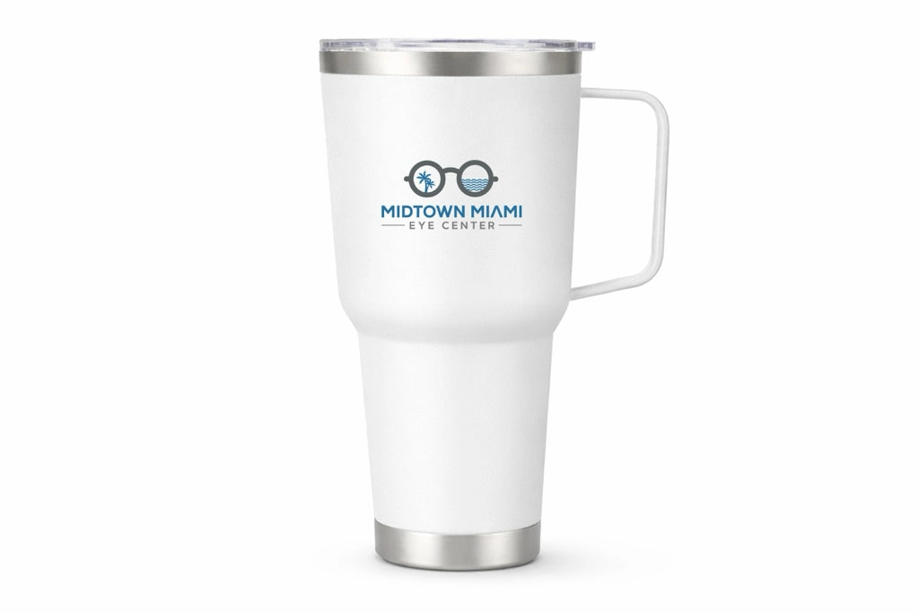 30oz Tumbler with Handle and Lid